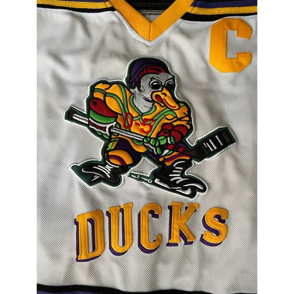 Charlie Conway Mighty Ducks #96 Headgear Classics Movie Authentic sz XL - Picture 5 of 5